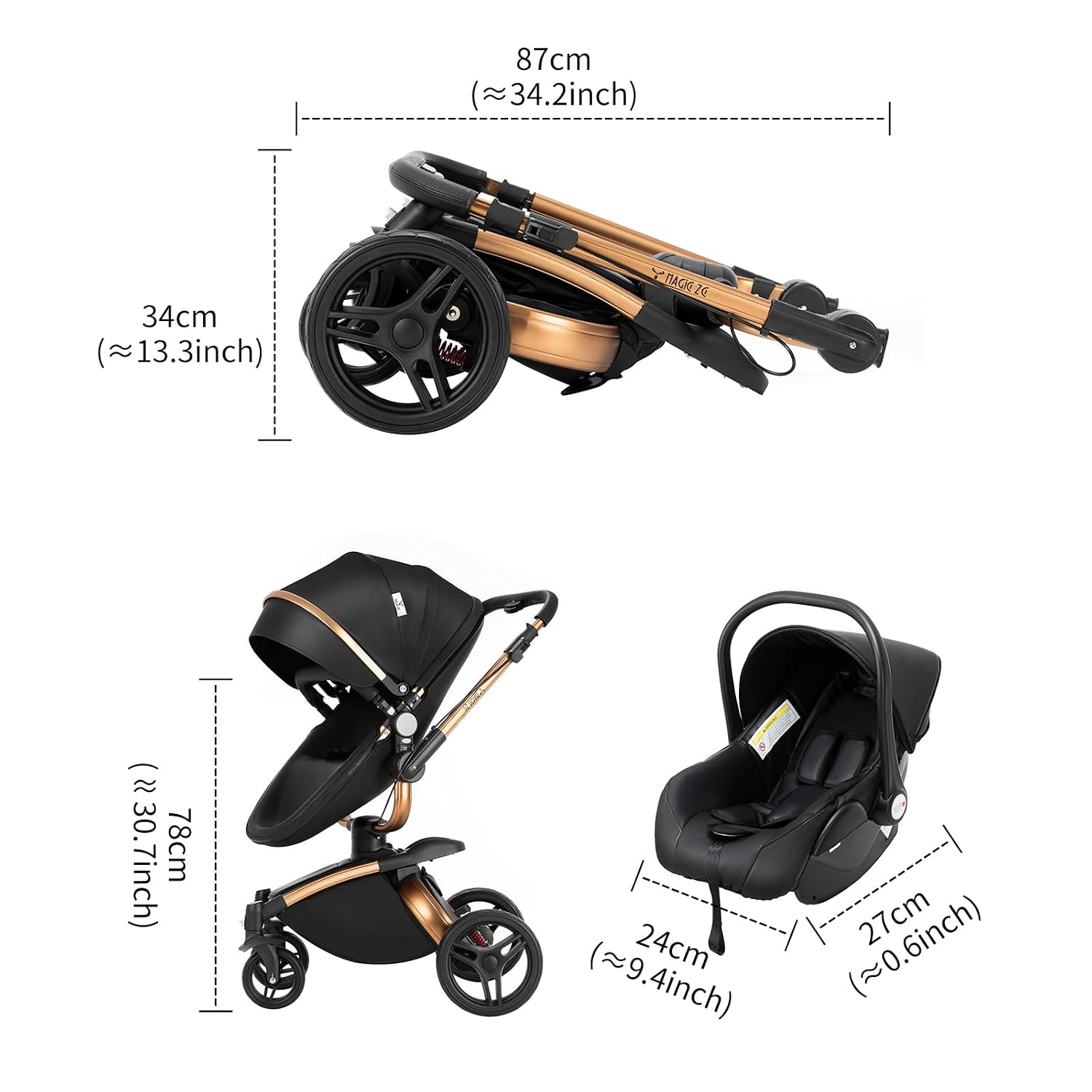Thumbnail 6 de Magic ZC Magic ZC Kinderwagen 3 in 1