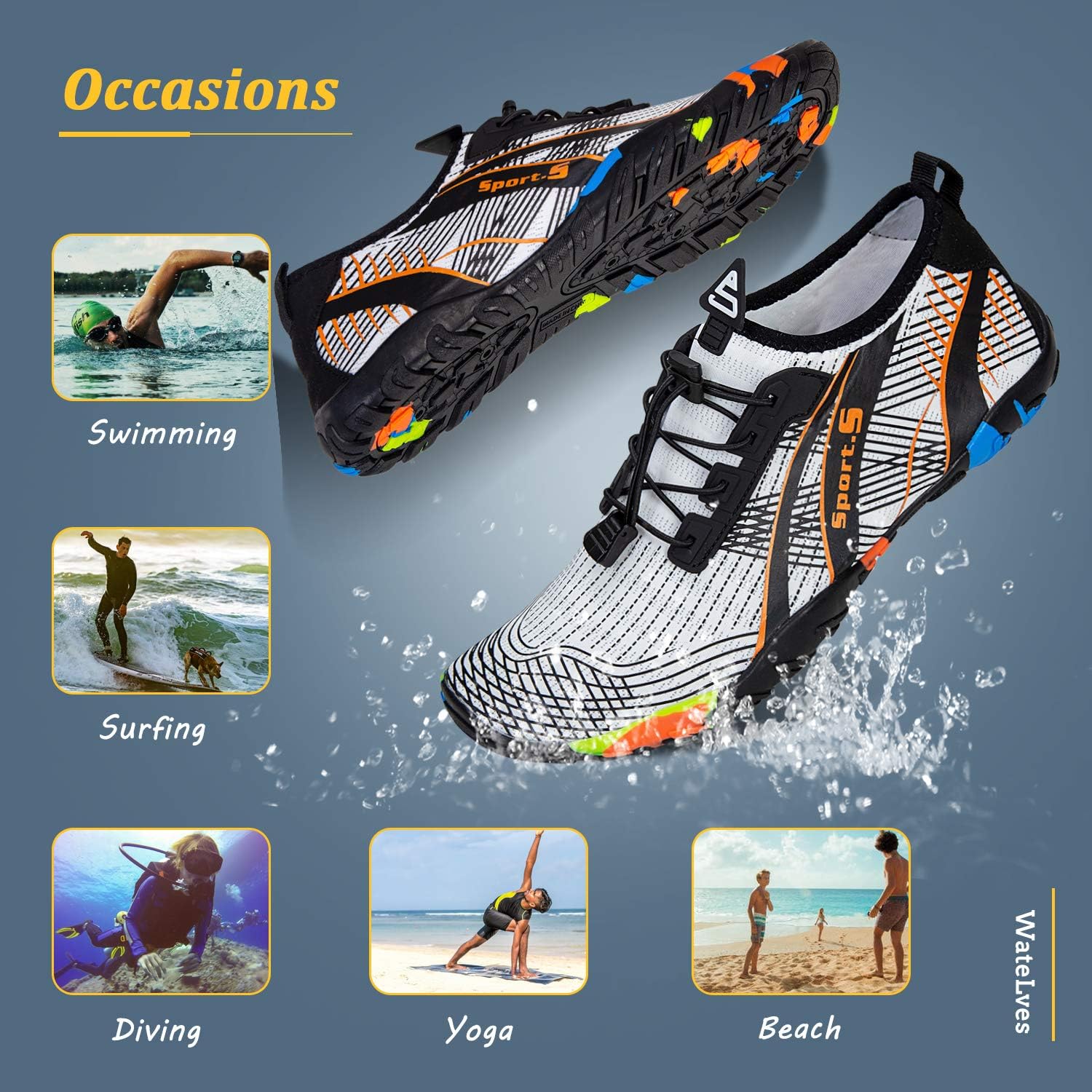 Thumbnail 6 de WateLves Water Shoes: Quick-Dry Beach Shoes for Men and Women