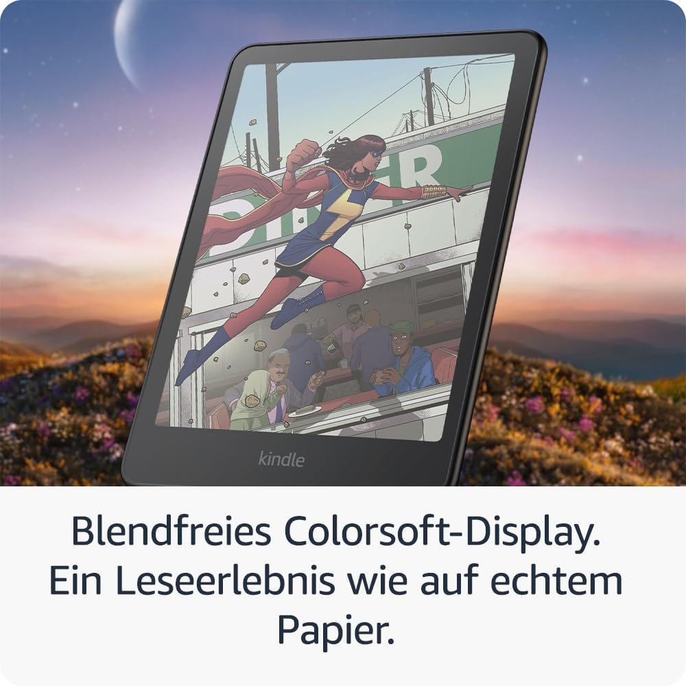 Thumbnail 3 de Amazon Kindle Colorsoft 16 GB mit grüner Stoffhülle