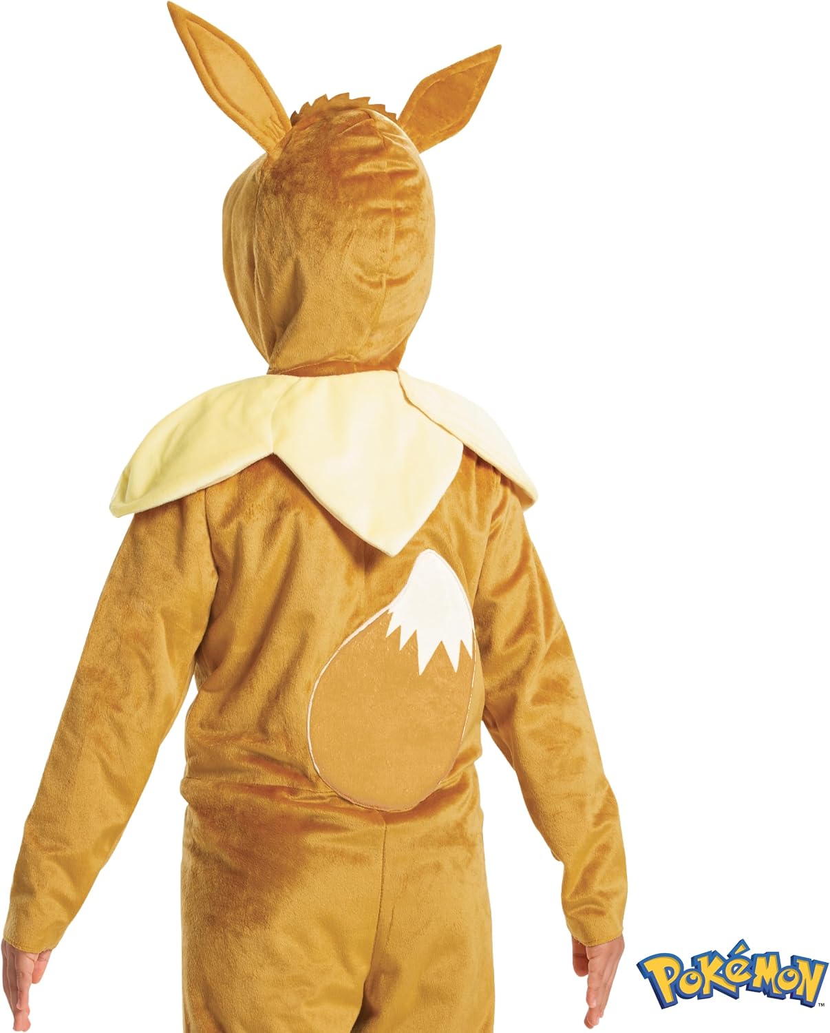Detalle 1 de Disguise Pokémon Eevee-kostuum voor kinderen met capuchon en 3D-oren