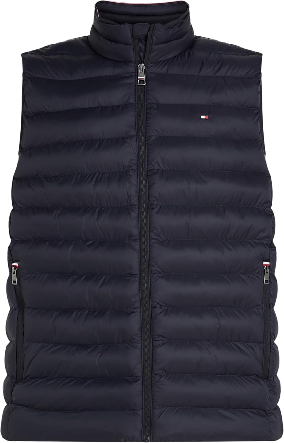 Detalle 2 de Tommy Hilfiger Herren Weste Steppweste – stilvoll, warm & umweltfreundlich aus recyceltem Nylon