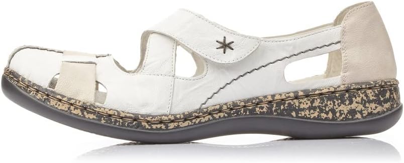 Detalle 1 de Rieker Damen Bequemschuhe 46367 – Schnürschuhe aus Echtleder