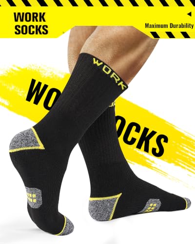 Detalle de Effeet Men's Work Socks Heavy Duty Cushioned Crew Durable 10 Pairs