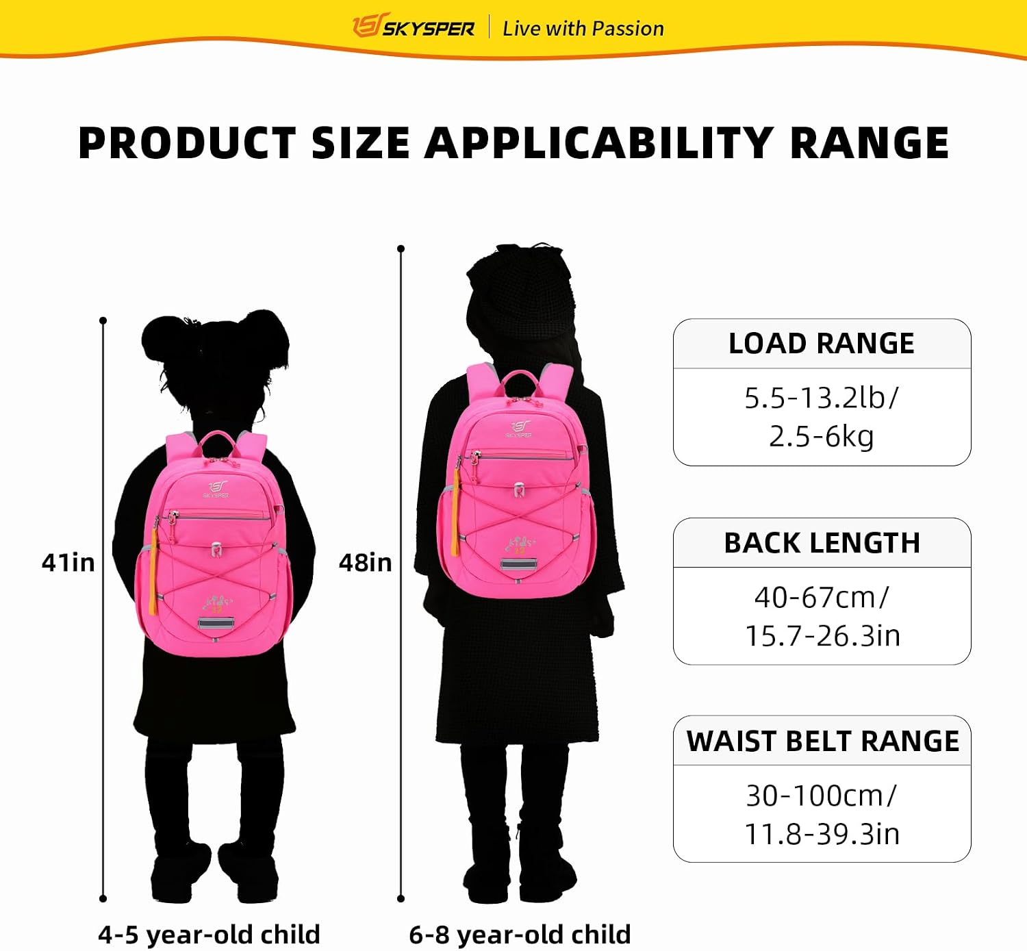 Thumbnail 6 de SKYSPER Kinderrucksack Wandern 600D