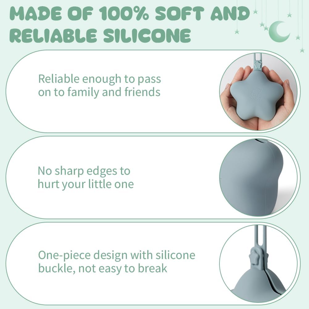 Thumbnail 4 de HAGOT 2 Pack Silicone Dummy Holder: Universal Pacifier Case for Travel & Home