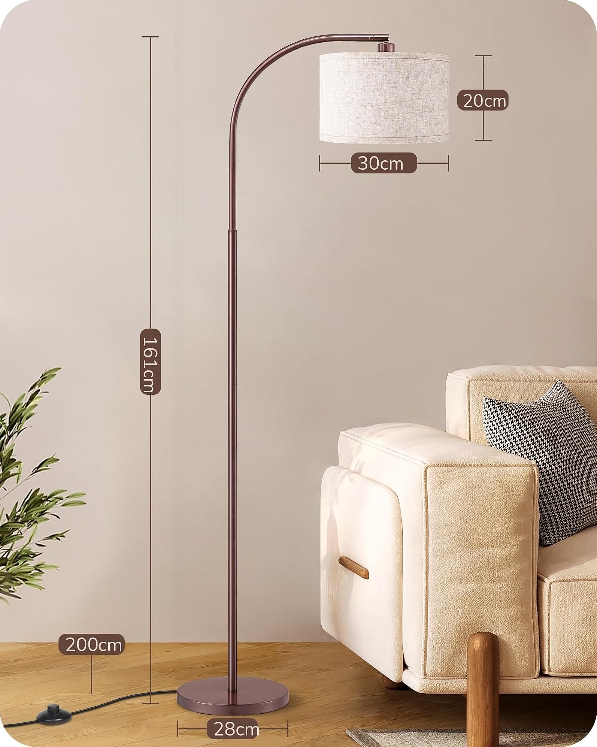 Detalle 2 de EDISHINE Stehlampe 161 cm