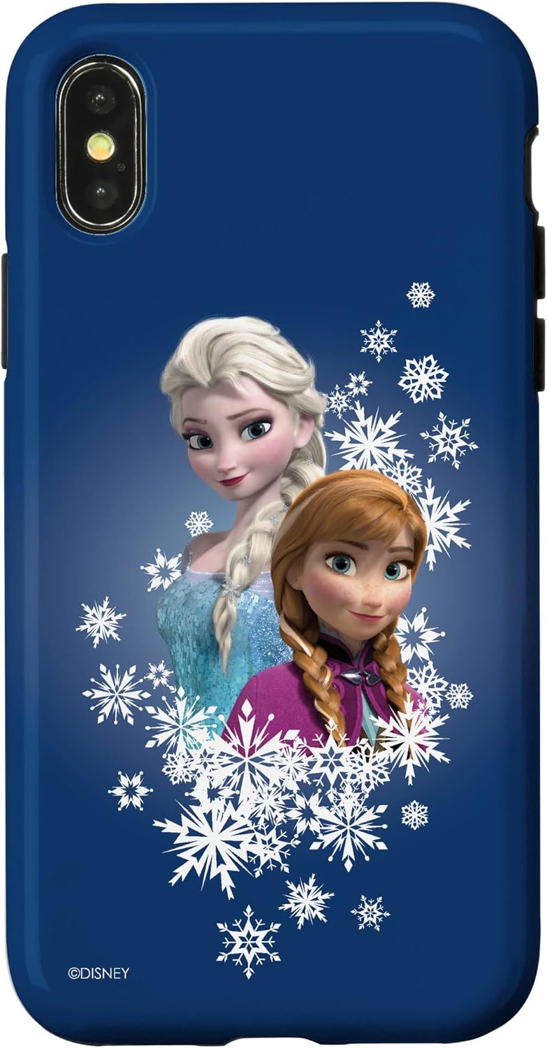 Thumbnail 4 de Coque pour iPhone XR Disney La Reine des Neiges Anna et Elsa – Sisters et flocons de neige
