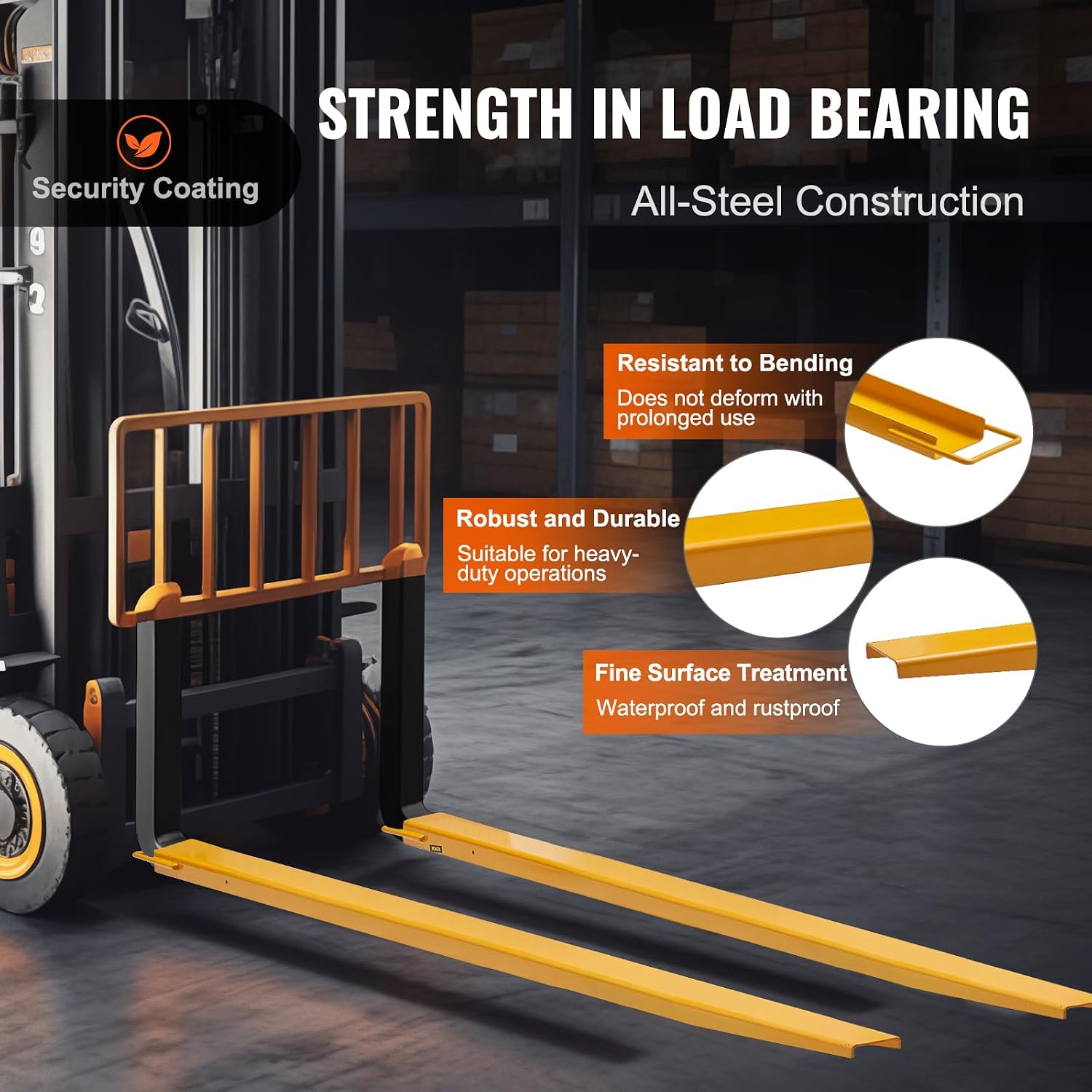 Detalle de VEVOR Forklift Extensions 96 Inch
