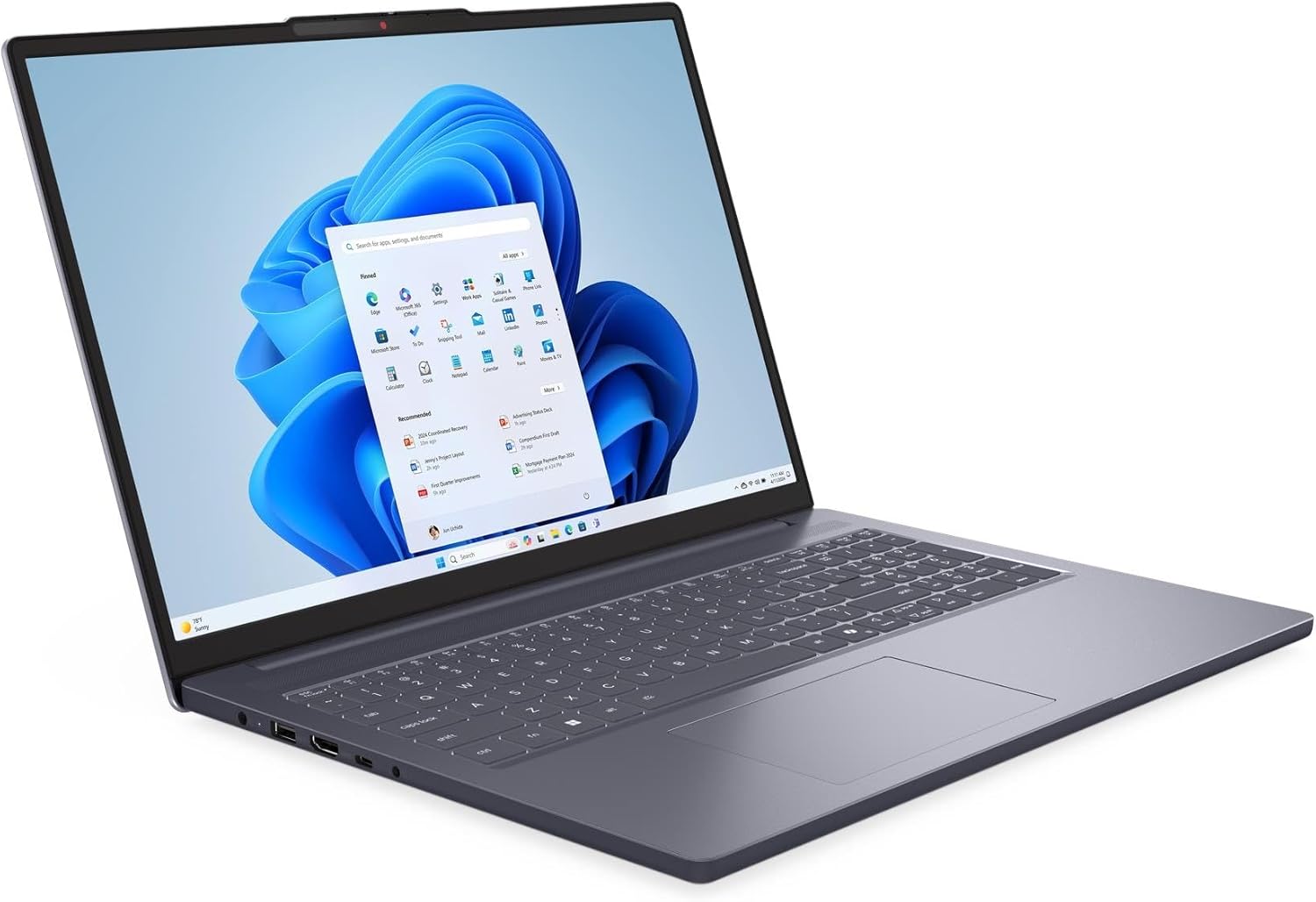 Detalle de Lenovo IdeaPad Slim 3 (16-inch) WUXGA – Intel Core i5-13420H, 16GB RAM, 512GB SSD, Windows 11 Home, Luna Grey