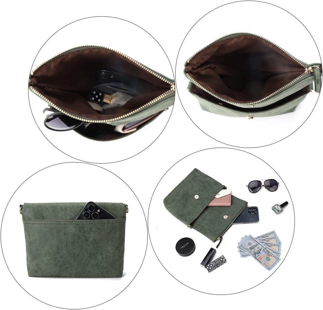 Thumbnail 3 de Gladdon Umhängetasche Damen – kompakte Crossbody mit Reißverschluss, PU-Leder