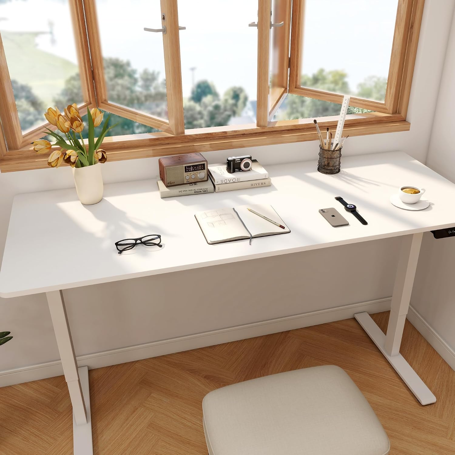 Detalle 2 de FLEXISPOT Electric Standing Desk, 71 x 32 in.