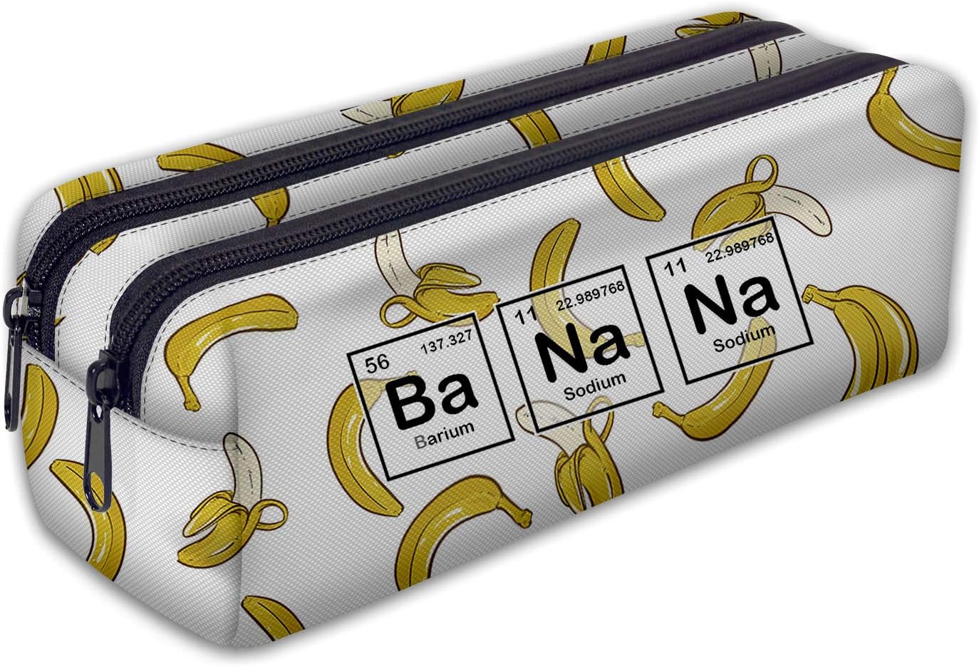 Detalle de Trousse scolaire à 2 compartiments avec zip Zigzag – Organisateur polyvalent 21 × 8 × 10 cm