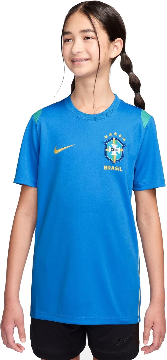 Detalle 2 de Nike Brasilien Academy Pro IB5523-435 – dziecięca koszulka piłkarska Dri-FIT
