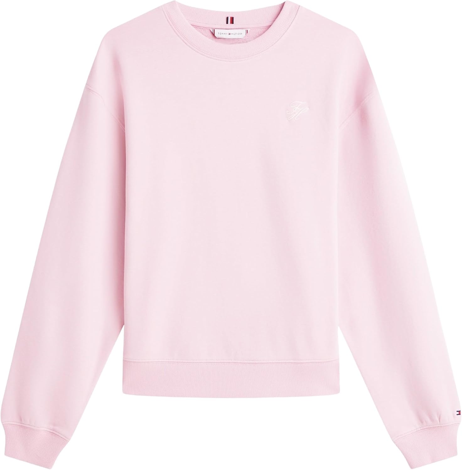 Detalle de Tommy Hilfiger Adaptive Women’s TH Script Regular Terry Sweatshirt Ww0ww49418