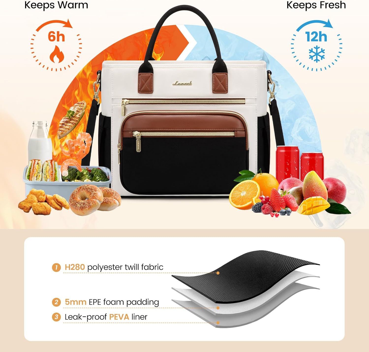 Thumbnail 2 de LOVEVOOK Insulated Lunch Bag 10.3 L 🍱