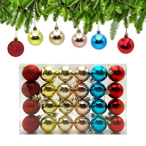 Lot de 24 boules de Noël Xcdhemde ⚡