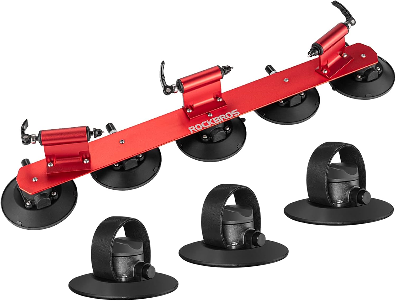Detalle 2 de ROCKBROS Suction Bike Rack Car Roof Bike Rack with Quick Release Aluminium Alloy