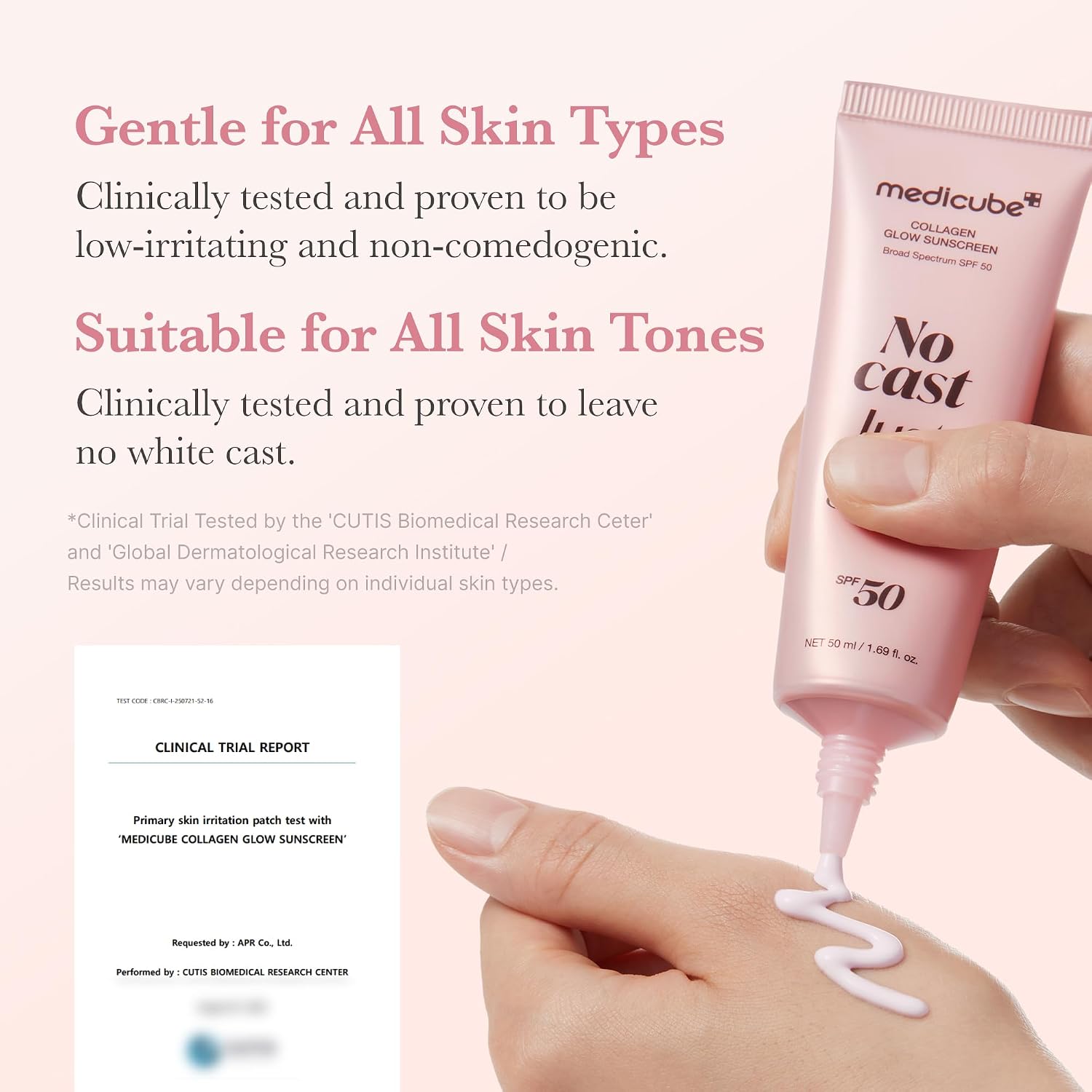 Thumbnail 5 de medicube Sunscreen No Cast Just Glow Collagen – protezione SPF50 con idratazione e glow