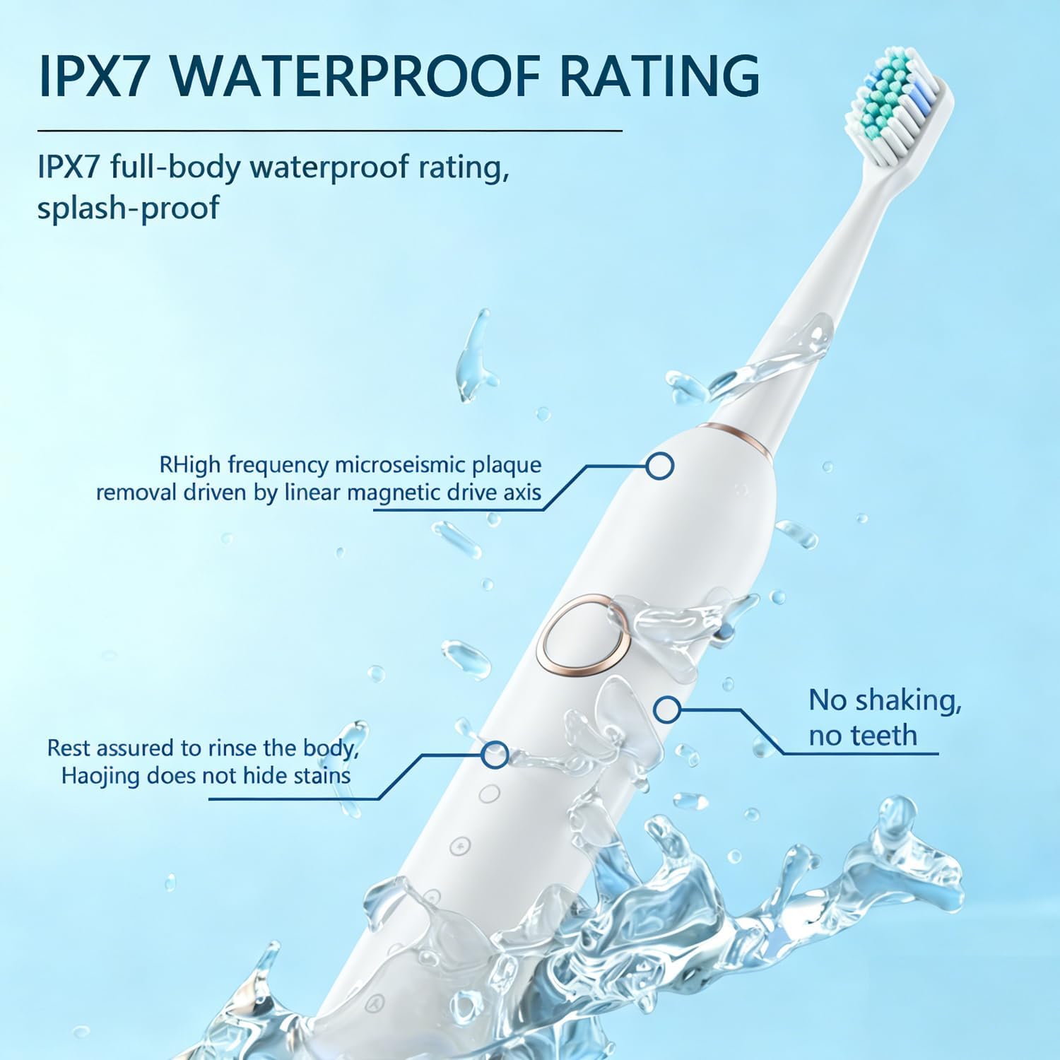 Thumbnail 4 de 7MAGIC Sonic Electric Toothbrush for Adults with 8 Heads, 6 Modes and 60‑Day Battery