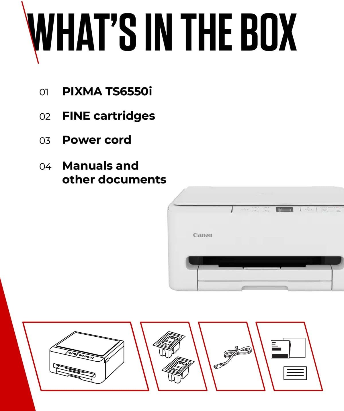 Thumbnail 6 de Canon PIXMA TS6550I: All-in-One Wireless Printer with 1.42" OLED Display