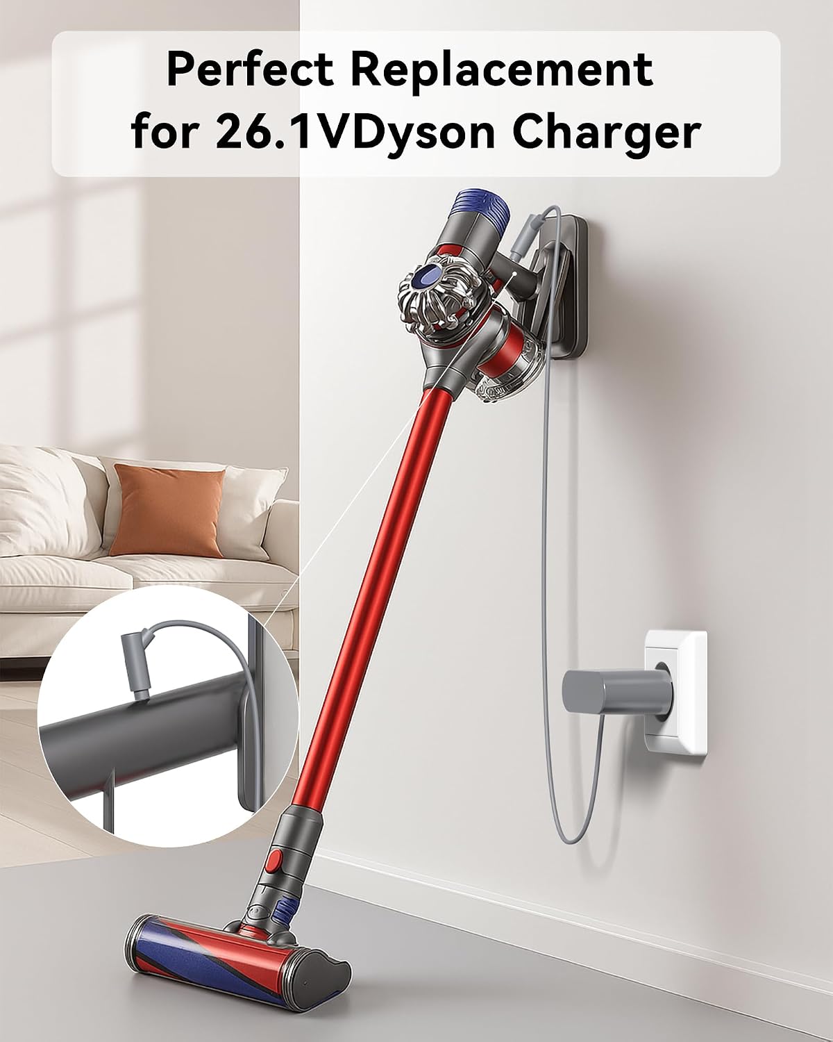 Thumbnail 6 de Binamao DYS-21.6V-0.8A oplader voor Dyson V6, V7 en V8, 26,1 V