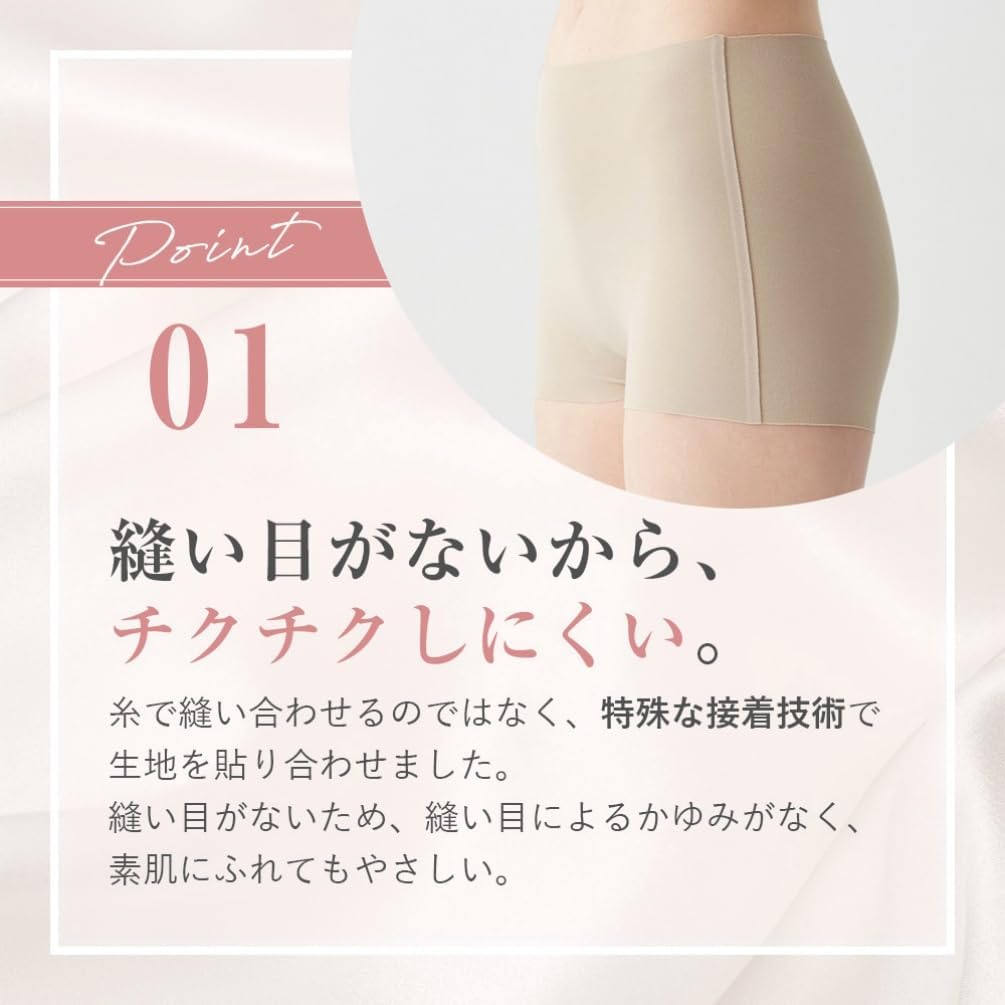 Detalle de グンゼ キレイラボ KL2062(A) レディース一分丈ショーツ 綿混・完全無縫製・深ばき
