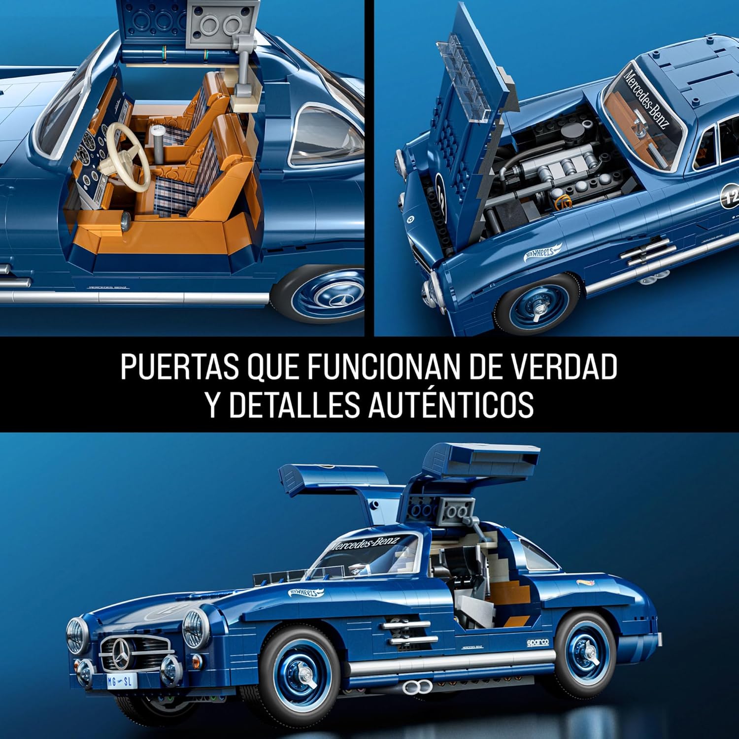 Thumbnail 5 de Mattel Brick Shop Mercedes 300 SL 1:12