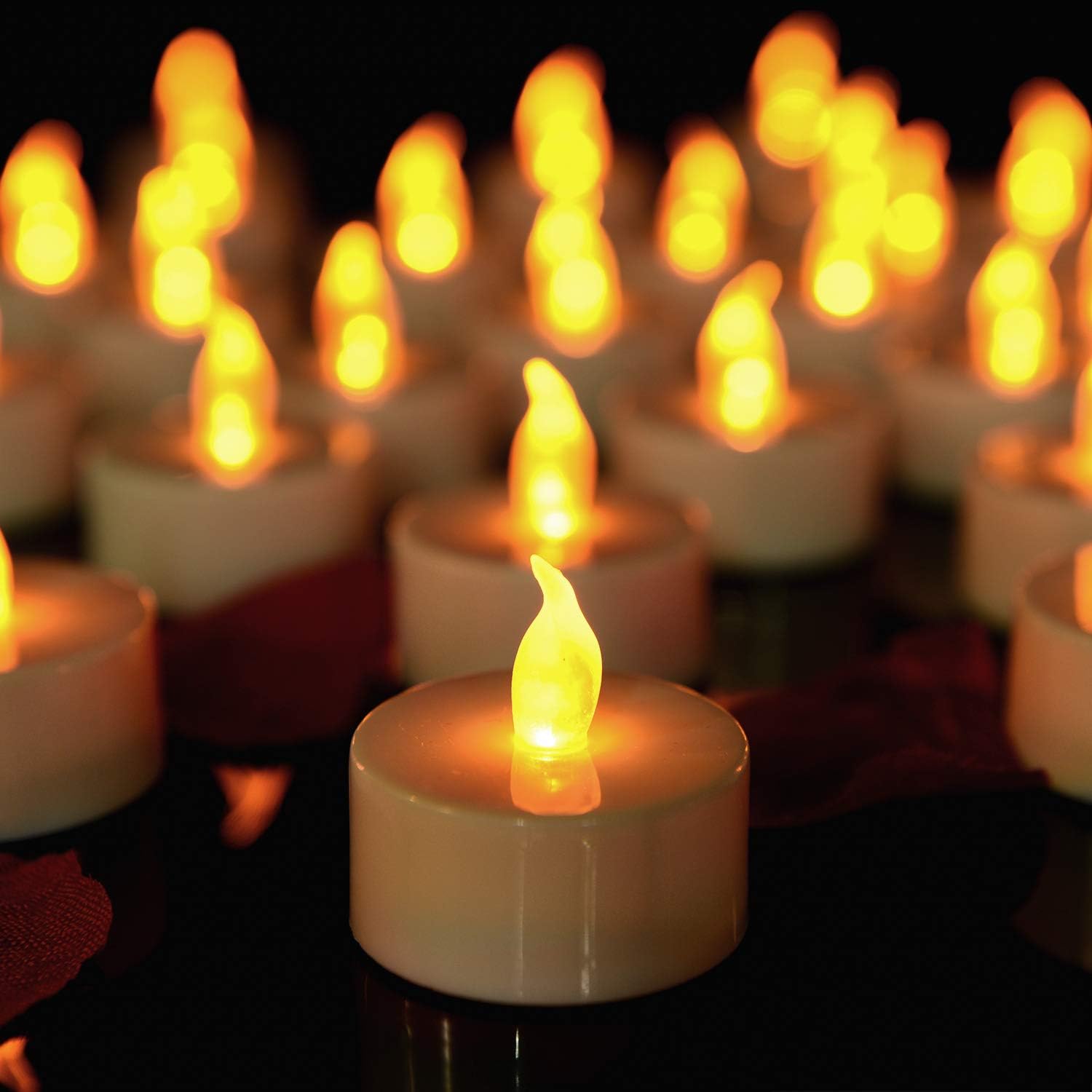 Thumbnail 2 de Aku Tonpa 50 Pack Realistic Flameless Tealight Candles 🕯