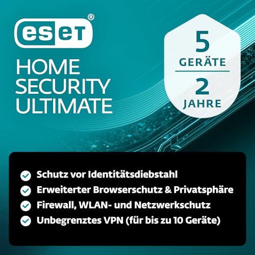 Detalle de ESET HOME Security Ultimate 2026 – Schutzpaket für bis zu 5 Geräte (2 Jahre)