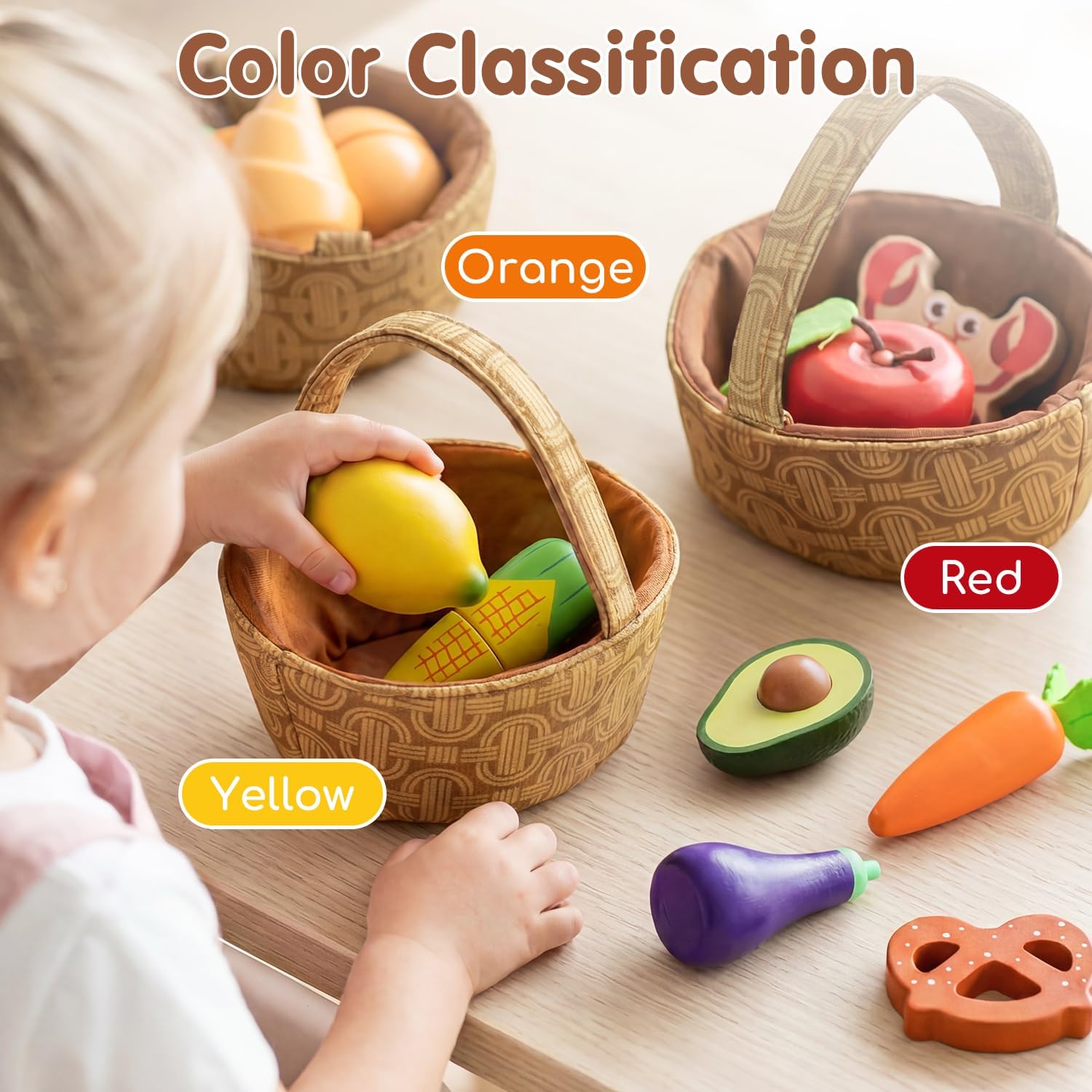 Thumbnail 3 de Lehoo Castle Wooden Play Food 23pc set