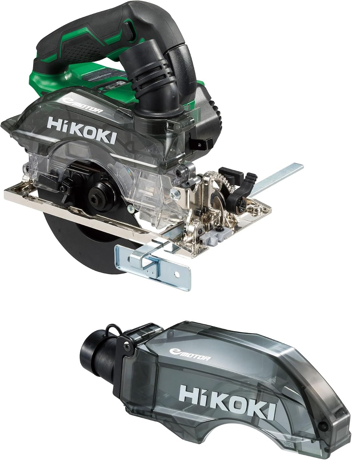 Detalle de HiKOKI C3605DYC(NN) 36V充電式集じん丸のこ ダストボックスセット