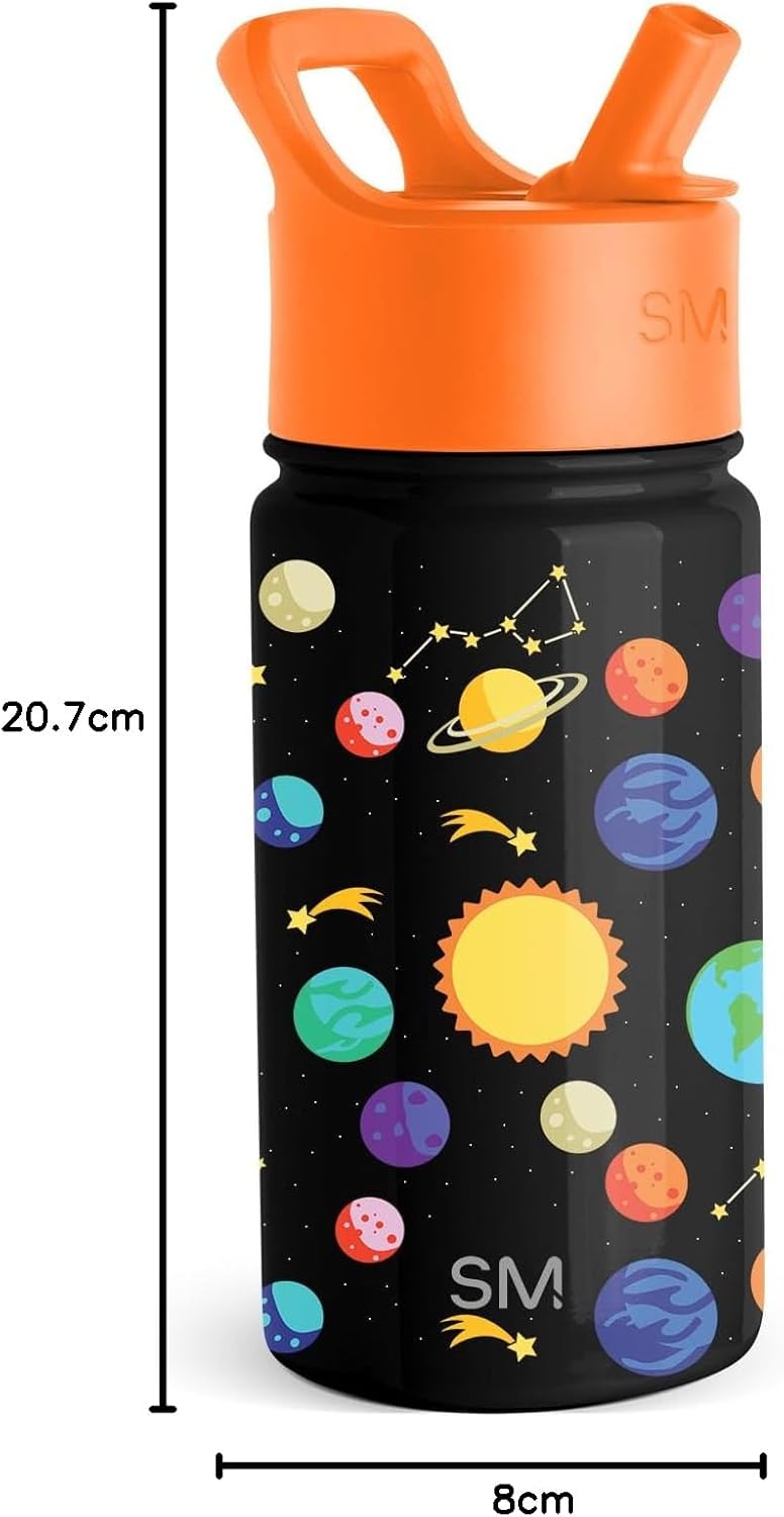 Thumbnail 6 de Simple Modern Summit 415ml Borraccia con Cannuccia per Bambini in Acciaio Inossidabile - Modello Summit Solar System