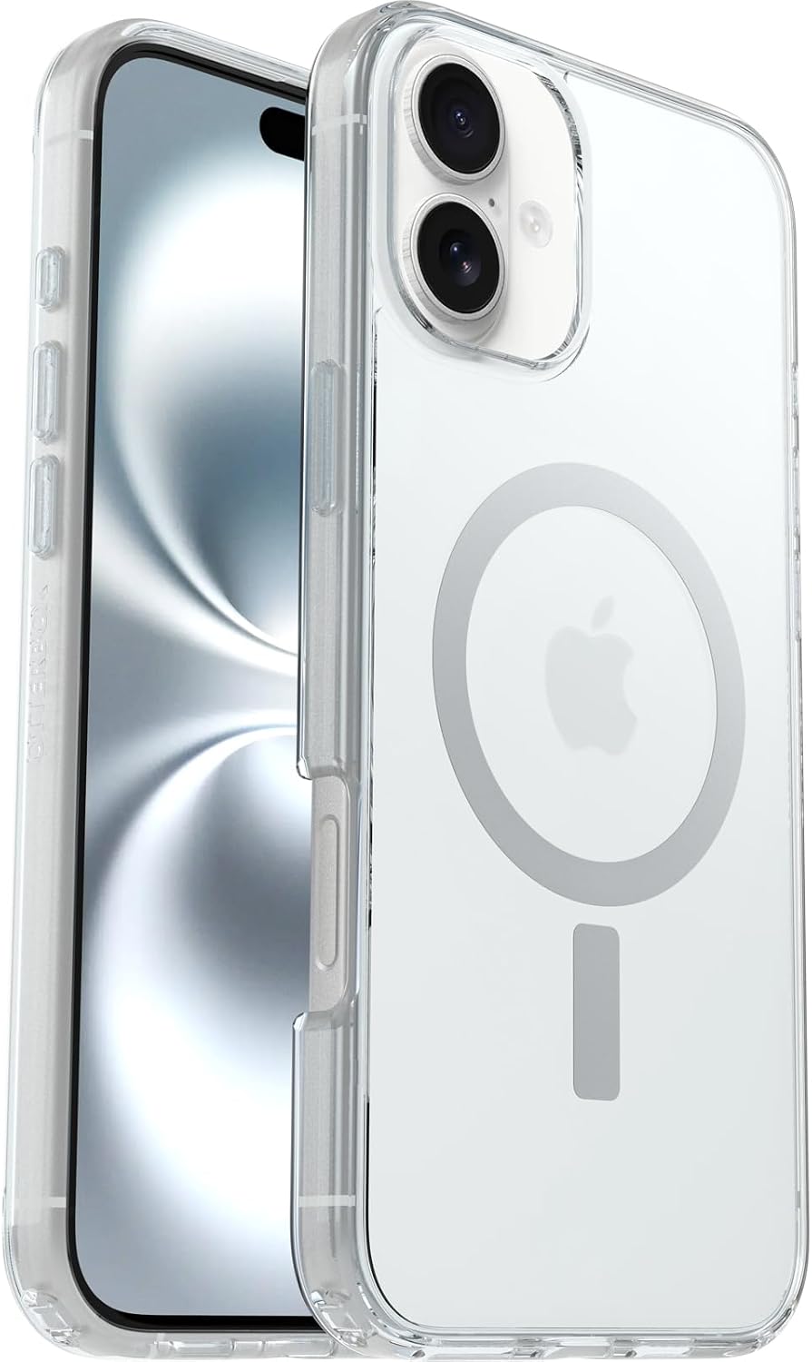 Detalle de OtterBox Symmetry Series Clear MagSafe Case for iPhone 16 Plus