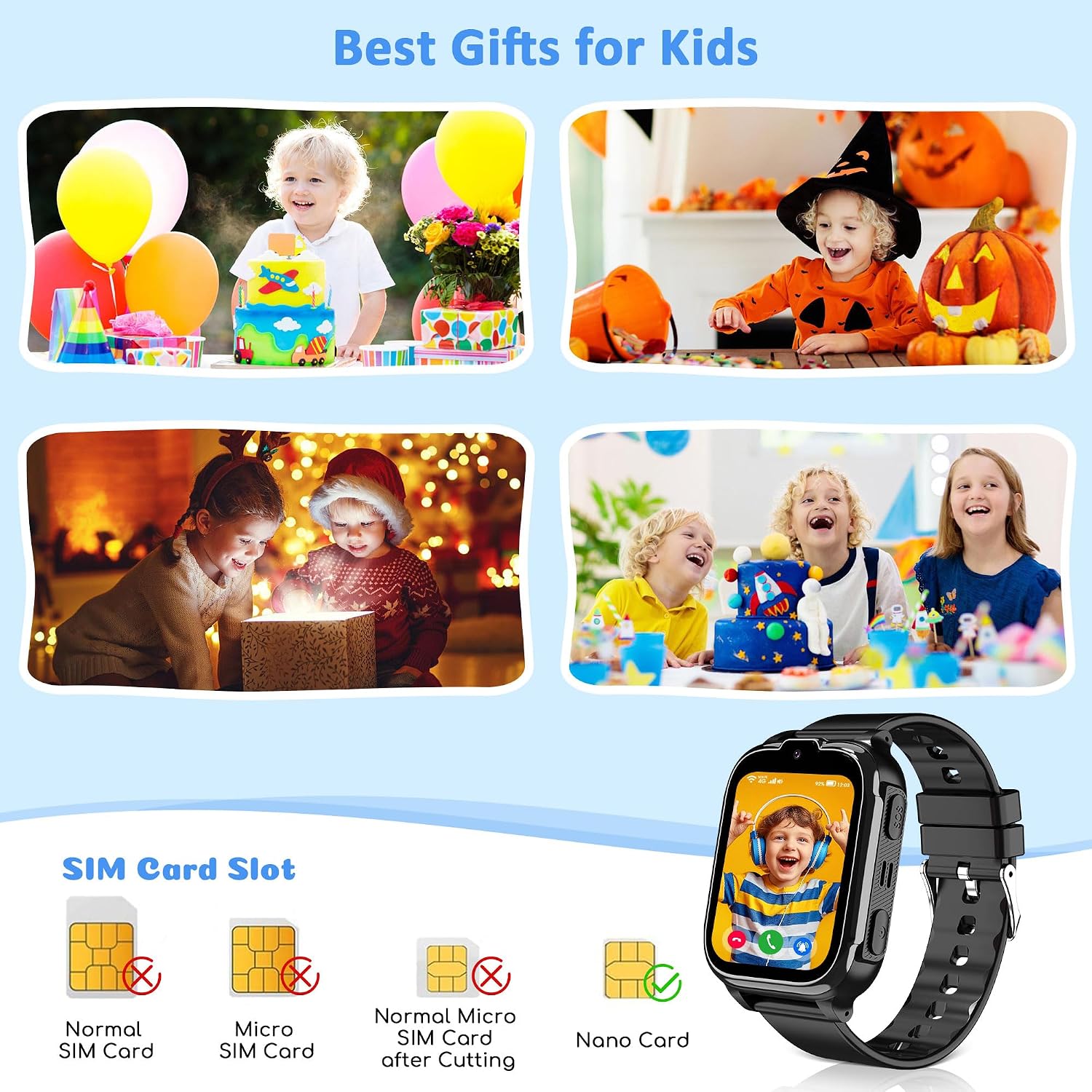 Thumbnail 6 de Kids Smart Watch for Girls Boys: A Practical First Tech Companion for Active Kids