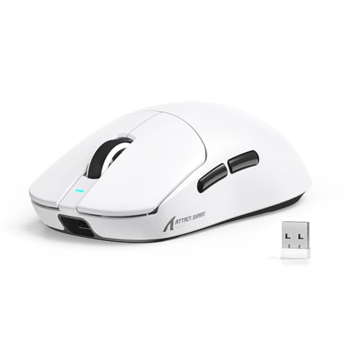 Detalle de MAMBASNAKE X ATTACK SHARK X8SE 55g: mouse da gioco wireless ultraleggero con 25000 DPI