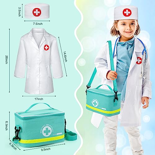 Detalle de Sundaymot Maletín de médicos: juego de rol con estetoscopio y accesorios