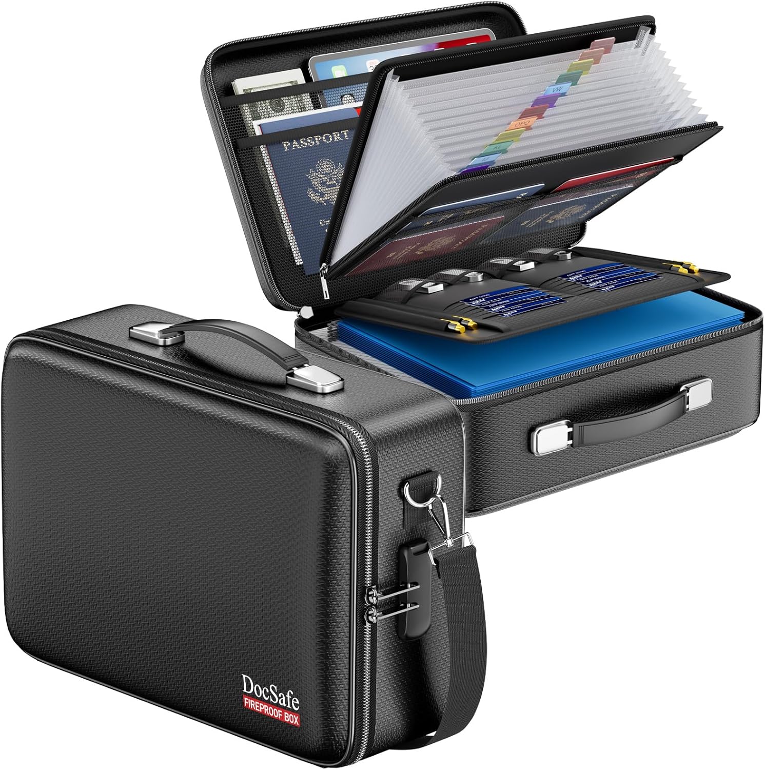 Detalle de DocSafe DS0104 Fireproof Document Box, Hard Shell with Combination Lock