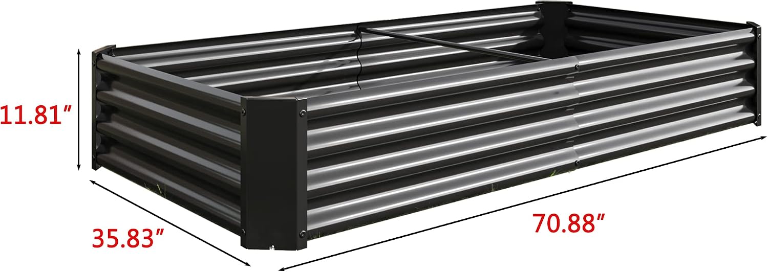 Detalle de FOUBAM Raised Garden Bed, 6 x 3 x 1 ft