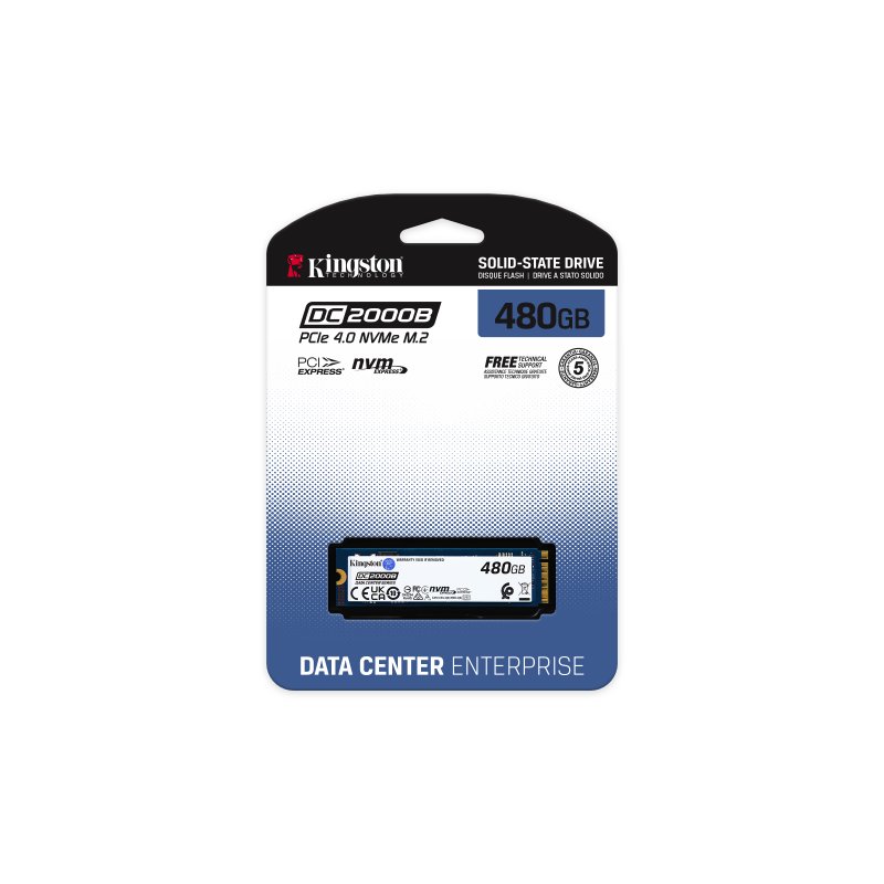 Thumbnail 2 de Kingston DC2000B 480GB SSD M.2 PCIe 4.0 NVMe