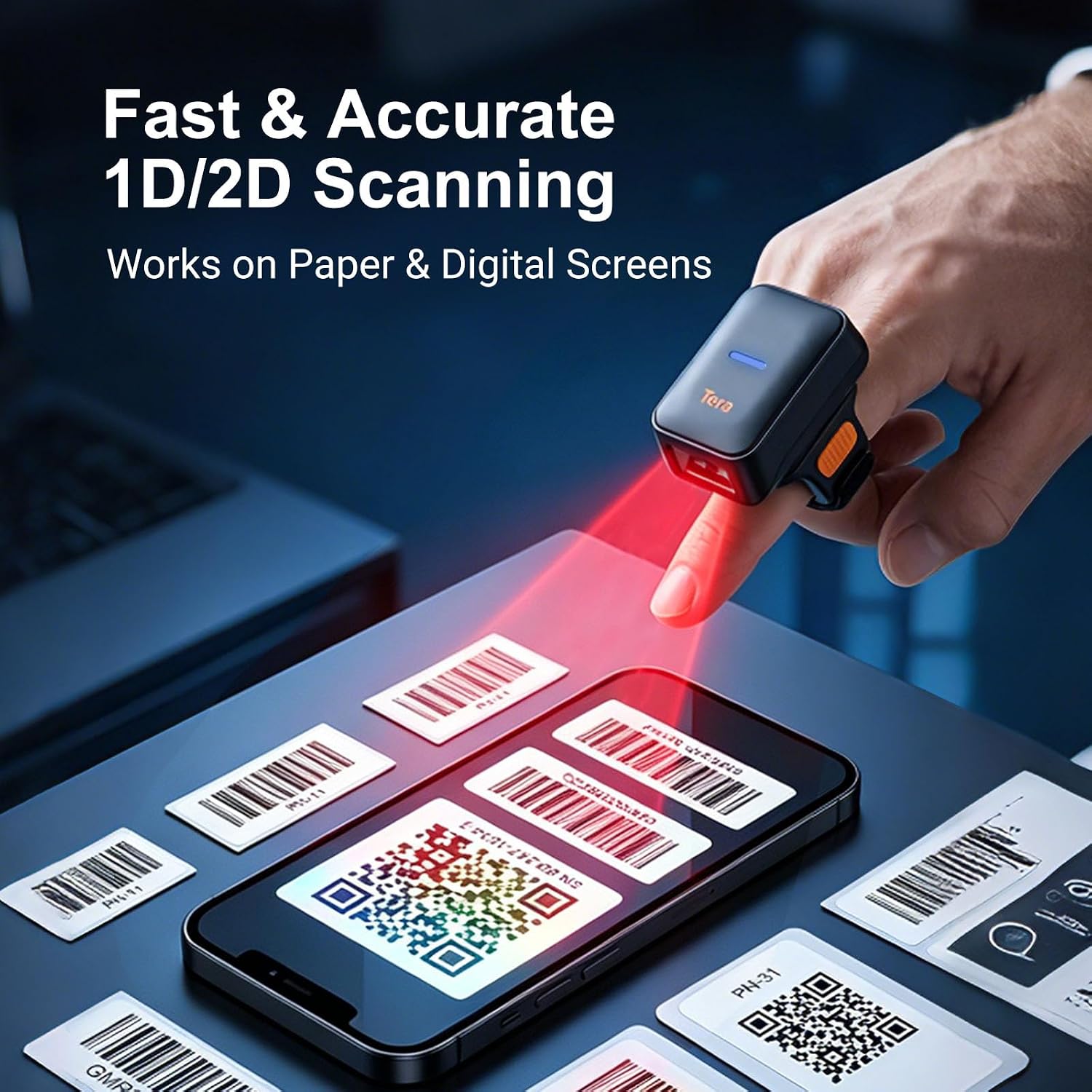 Detalle de Tera Barcode Scanner HW0010