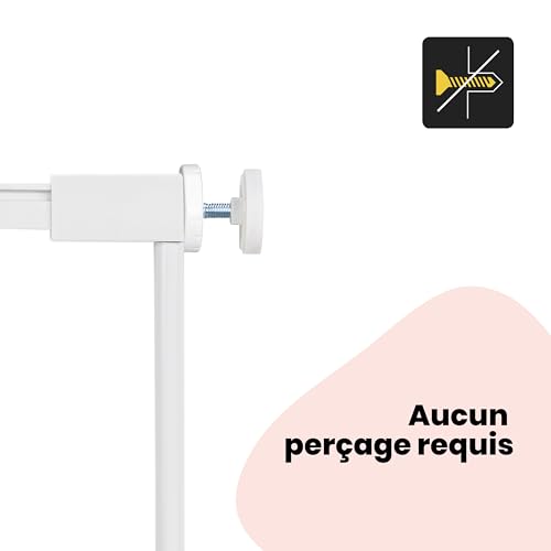 Detalle de Rallonge de barrière Safety 1st Easy Close Metal – 7 cm (sans perçage) pour barrières enfant
