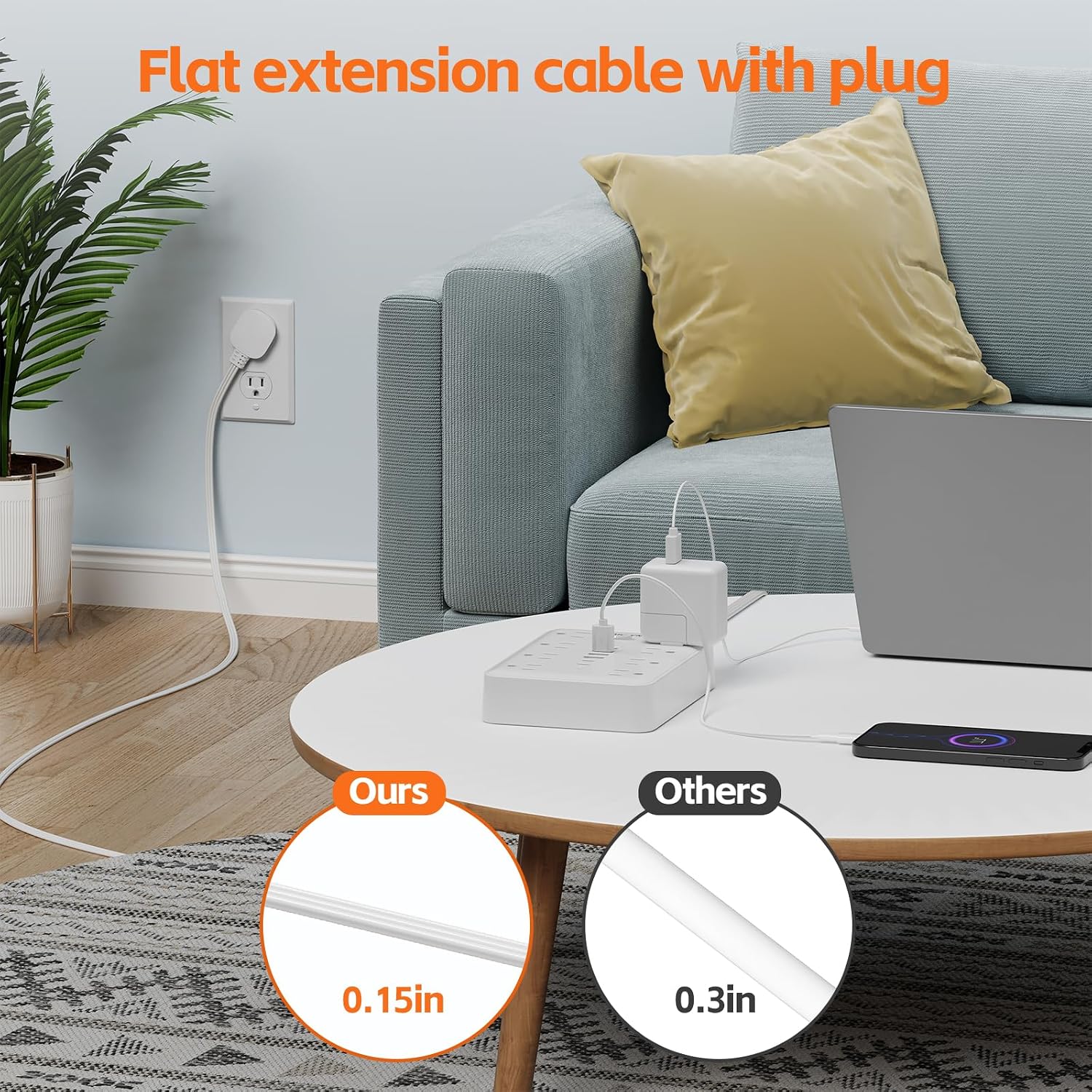 Thumbnail 6 de Surge Protector Power Strip, 5-Foot Cord