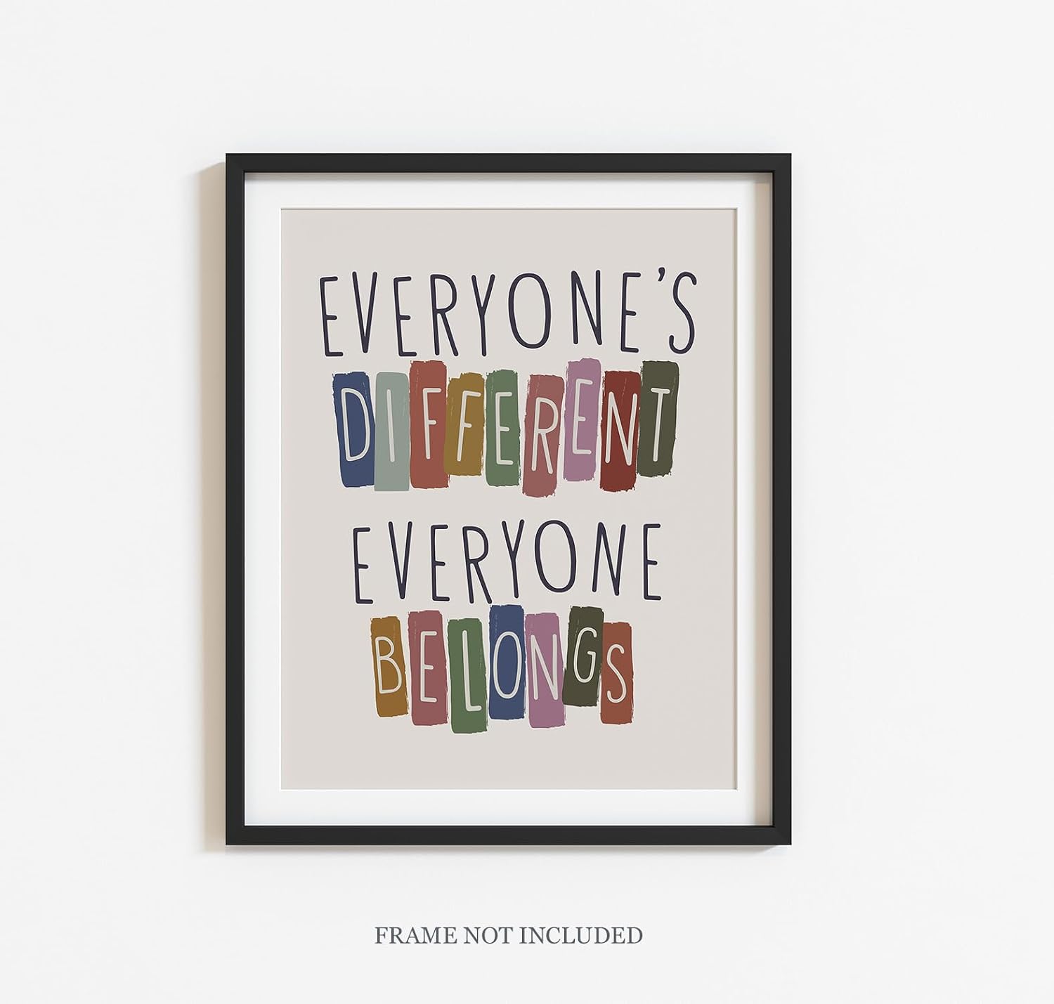 Thumbnail 3 de Everyone's Different Everyone Belongs Print 8 x 10 Inches
