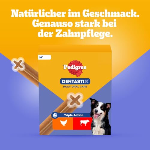 Thumbnail 6 de PEDIGREE DentaStix für mittelgroße Hunde (10–25 kg) — Zahnpflege-Snacks mit Huhn & Rind, 56 Stück