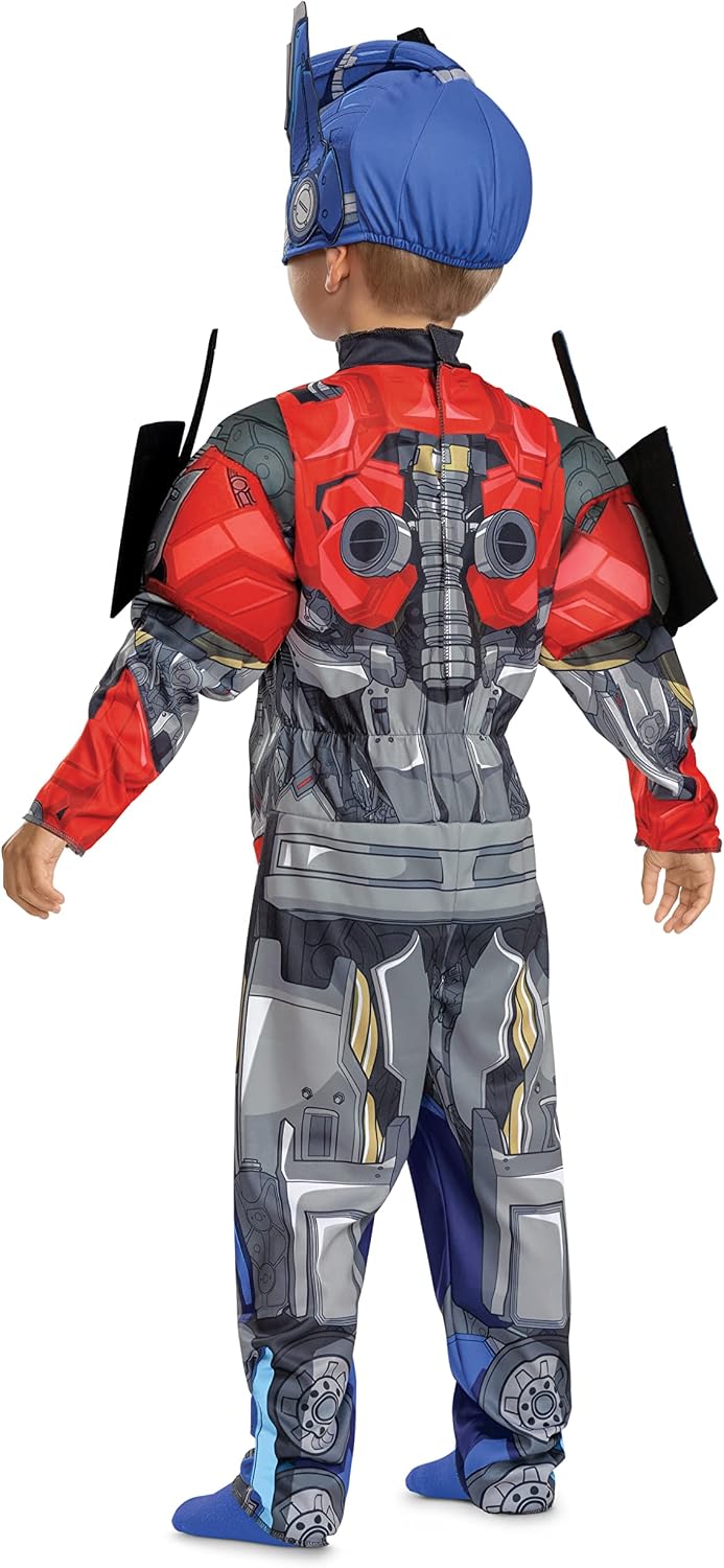 Detalle 2 de Disguise Optimus Prime Toddler Costume with Padded Muscle Jumpsuit and Mask