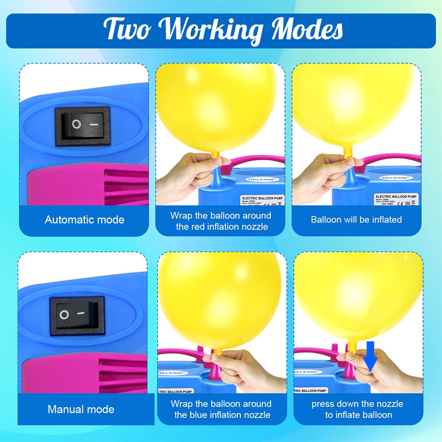 Thumbnail 2 de Electric Balloon Pump 600W inflator 🎈