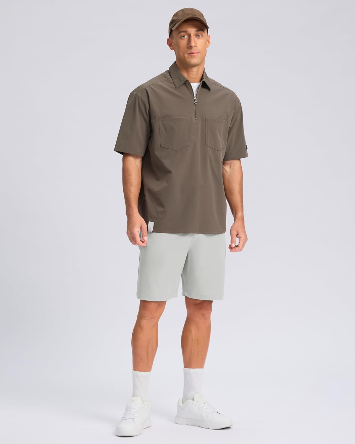 Detalle de Pudolla Men’s Casual Shorts (7”/9”) Lightweight Golf Shorts with 3 Pockets