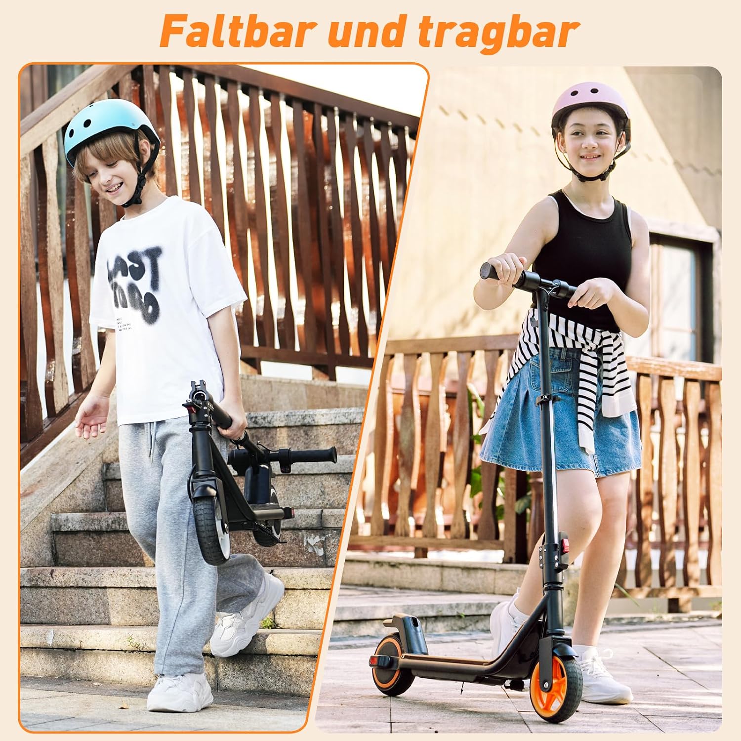 Detalle 2 de iScooter Kinder E Scooter mit Musik & Licht – 200 W, verstellbarer Lenker, 8–14 Jahre, bis zu 15 km Reichweite