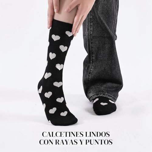 Thumbnail 2 de Cirorld 10 pares: calcetines de mujer coloridos en algodón 39–42, rayas y lunares