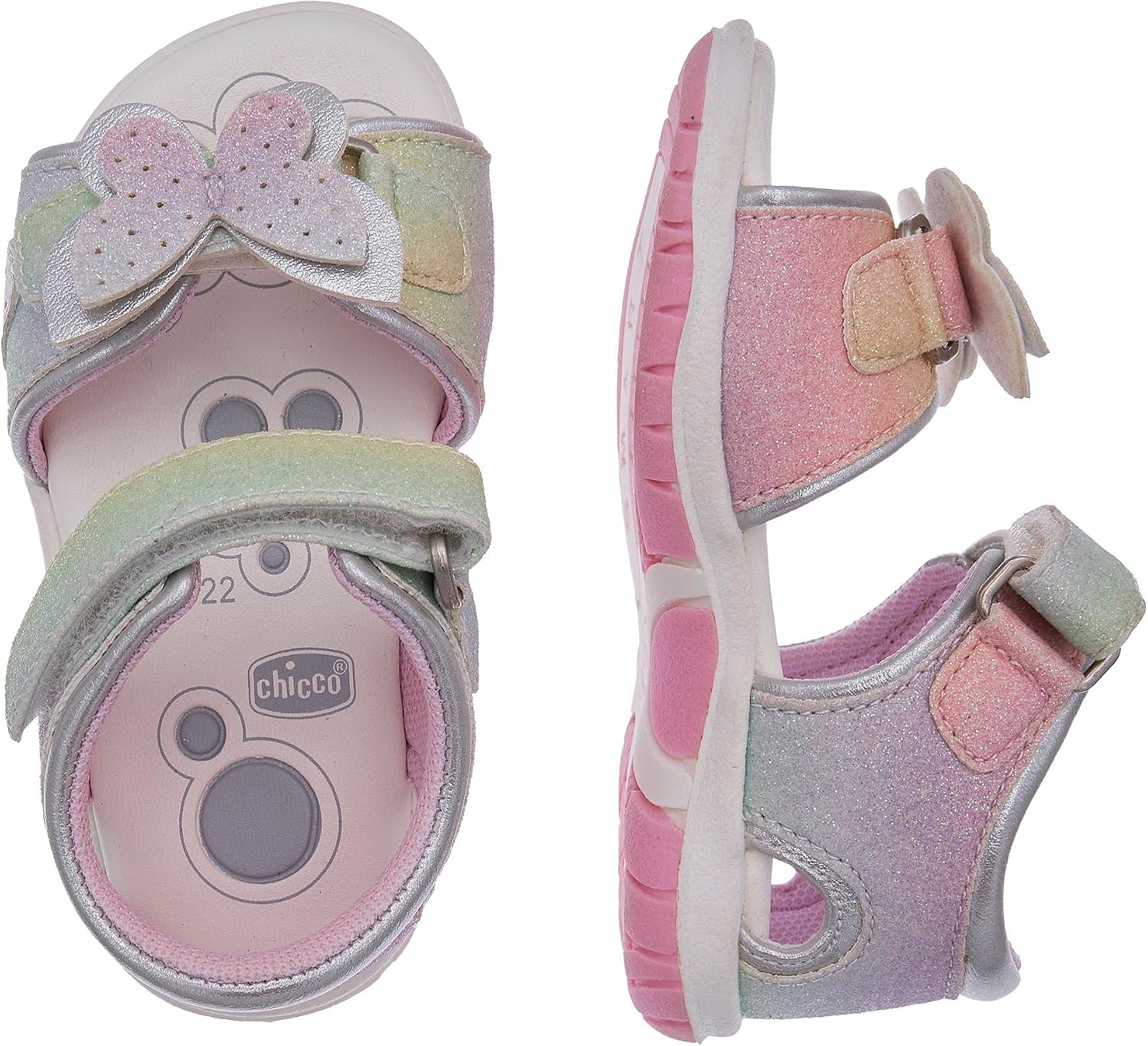 Detalle 2 de Chicco Sandali Bambina con Chiusura Doppio Strappo – Comfort e stile per ogni occasione
